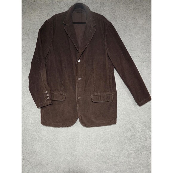Sonoma Blazer Mens 2XL Brown Corduroy Sport Coat Classic Casual Fall Preppy - Picture 1 of 10